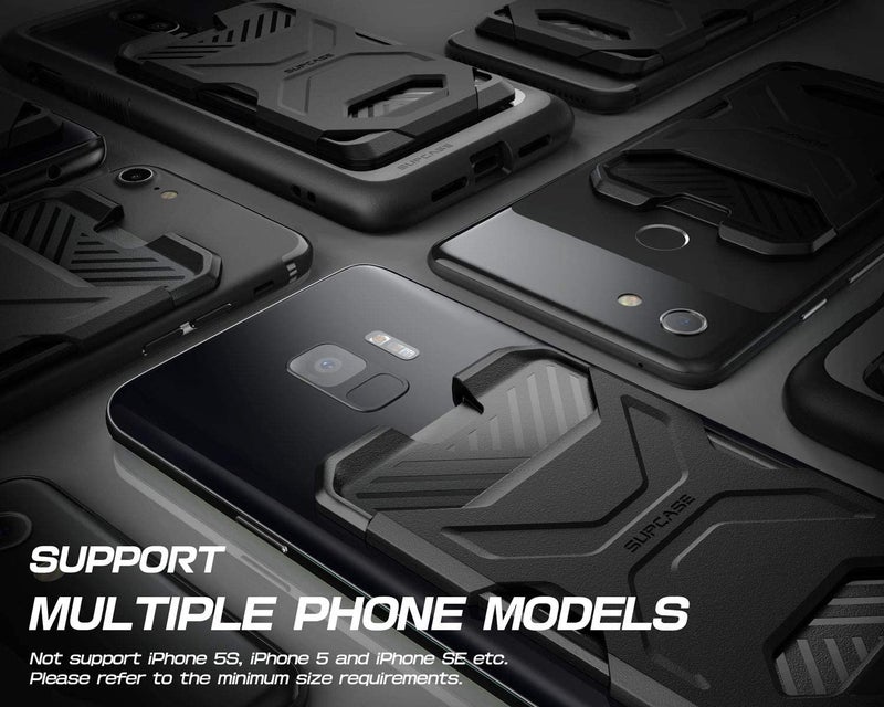 SUPCASE Adhesive Slim Wallet,(2-Pack) Ultra Thin Stick-On Silicone Credit Card Holder Sticker Adhesive Cell Phone Wallet Compatible for Most Smartphonesï¼ˆnot fit Mobile Phones with Curved Backï¼‰(Black) - Image 5